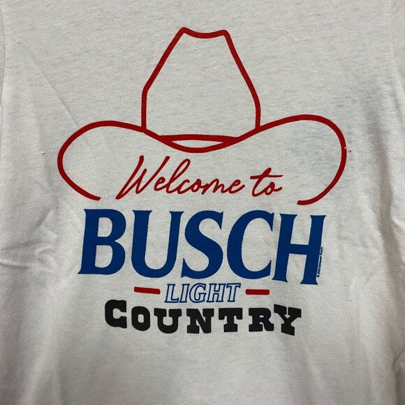 Welcome To Busch Light Country Vintage Style T-Shirt Extra Small - Picture 2 of 4